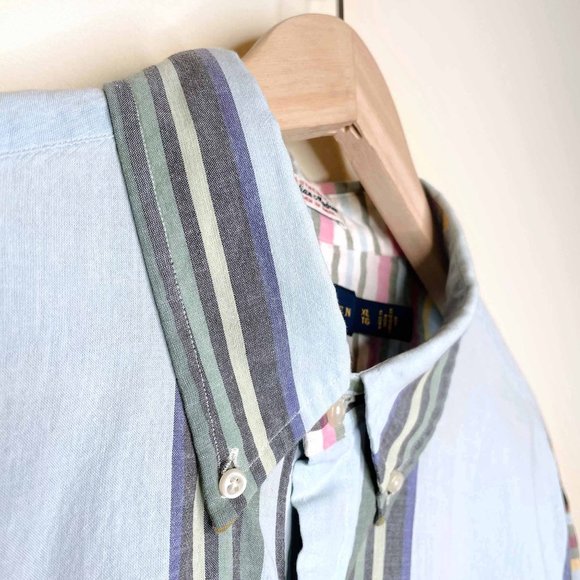 ⚡️SOLD⚡️ polo ralph lauren madras long sleeve button down shirt - size xl - Picture 8 of 9